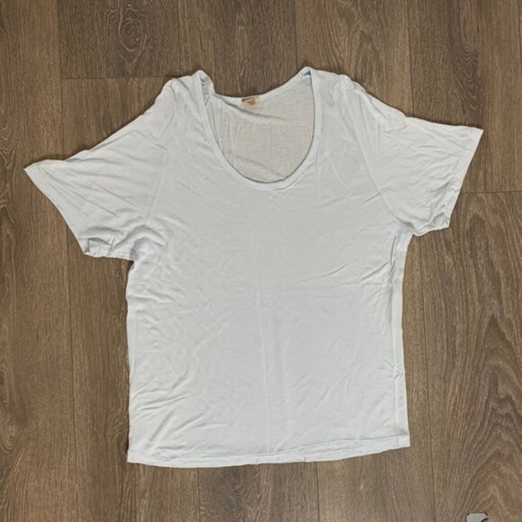 Aritzia Wilfred Free Tee T-Shirt Short Sleeve Relaxed fit Pale Blue Size XXS - Picture 5 of 15